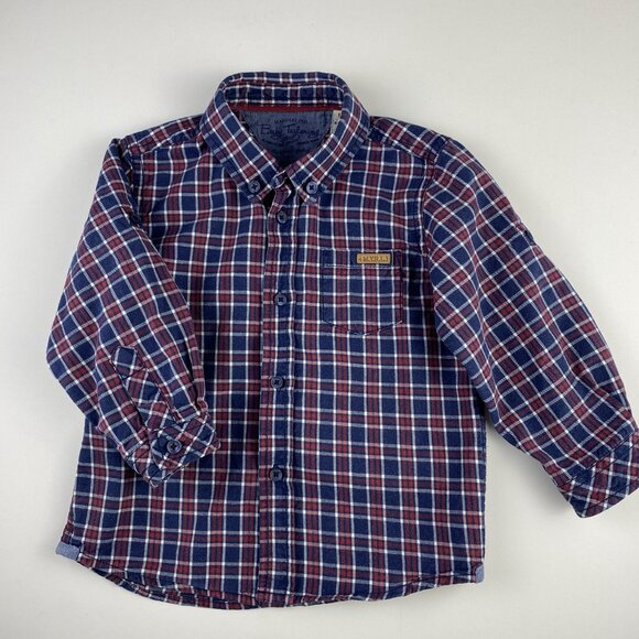 Mayoral Plaid Button-Up Shirt size 12 Months - Picture 1 of 10